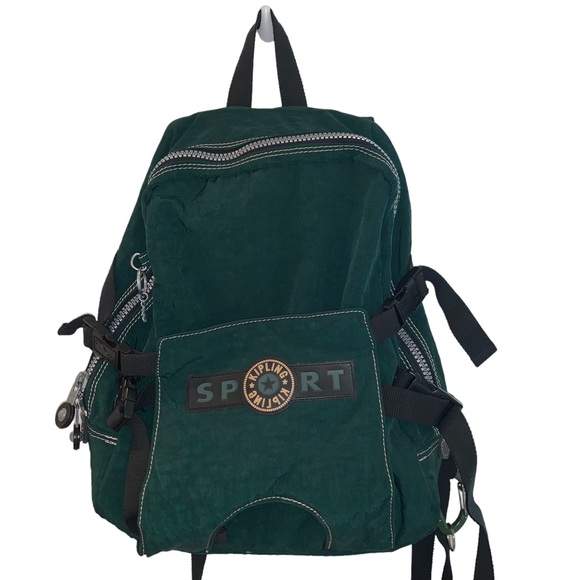 Kipling Bags Kipling Forest Green Multi Buckle Hiking Active